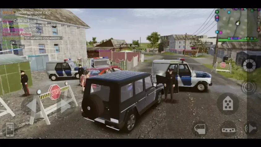 Водитель в салоне автомобиля в MadOut2 BigCityOnline