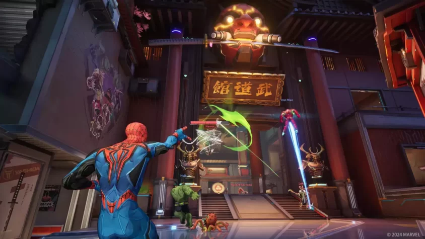 Дуэль между супергероями в Marvel Rivals