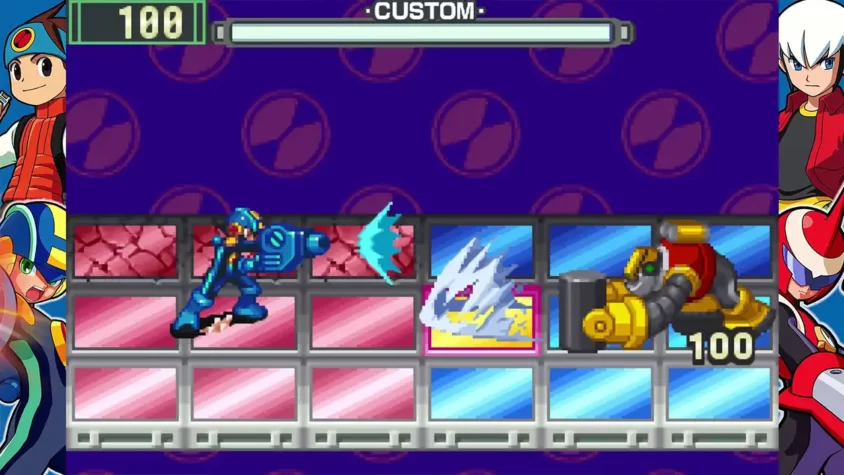 Бой в стиле Mega Man Battle Network