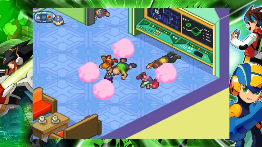 Поглощение врагов в Mega Man Battle Network