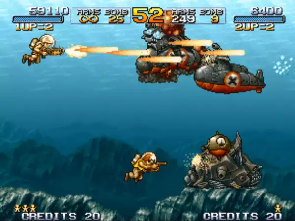 Бой с боссом в Metal Slug 3