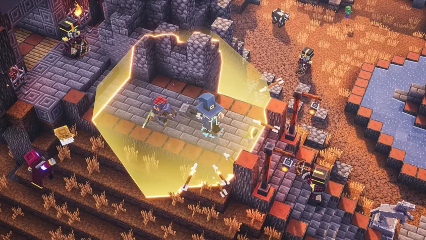 Сражение на корабле в Minecraft: Dungeons