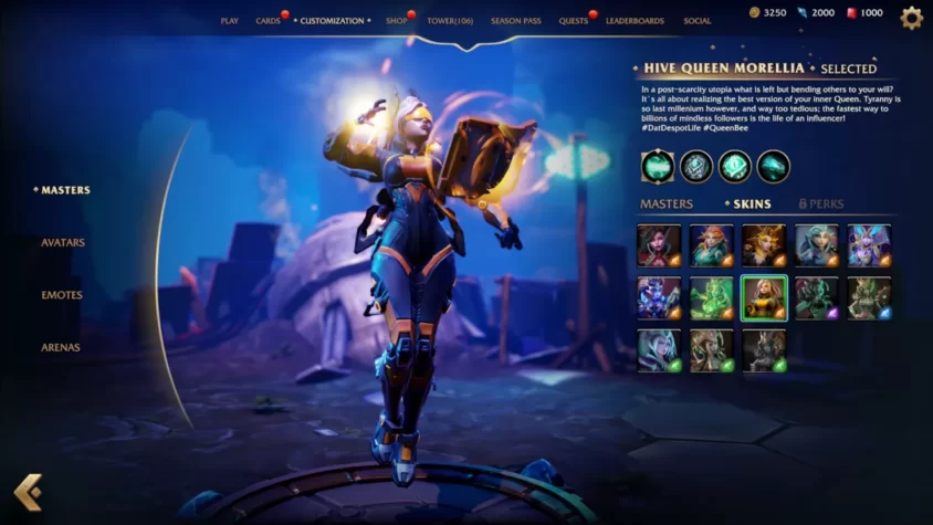 Выбор мастера в Minion Masters