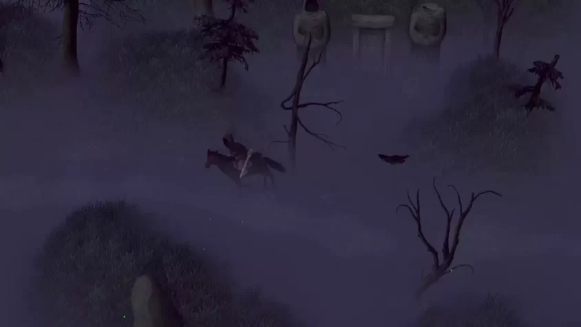 Персонаж ведет разговор с NPC в игре Mirthwood