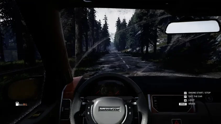Скриншот с автомобиля в Mist Survival