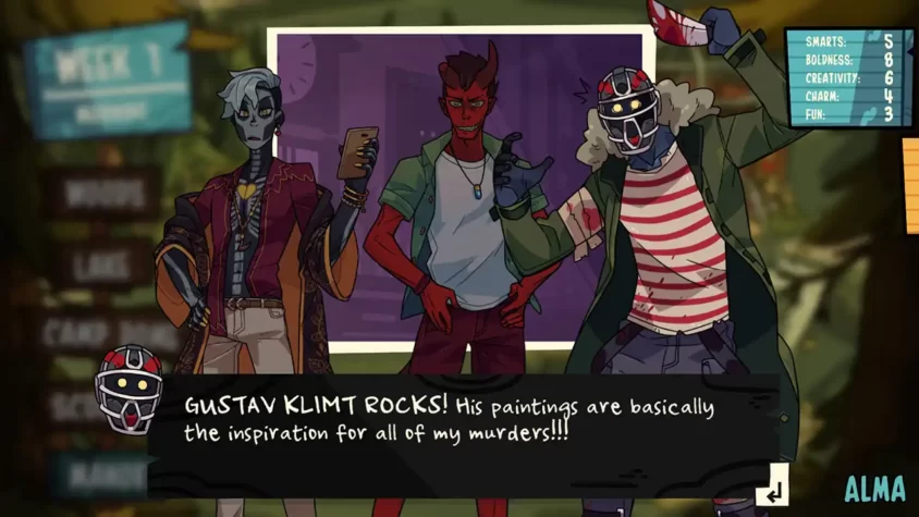 Персонажи на экране в Monster Prom 2: Monster Camp