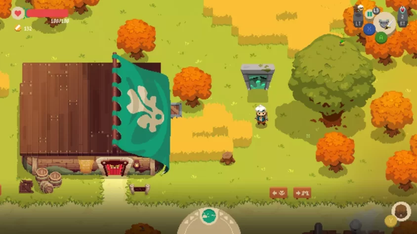 Пространство вокруг магазина в Moonlighter