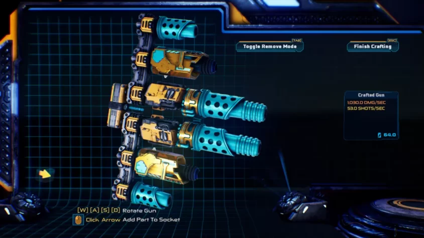 Оружие с несколькими стволами в Mothergunship