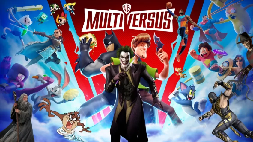 MultiVersus - Главная обложка игры Главное изображение игры MultiVersus с персонажами от DC, Warner Bros и других вселенных