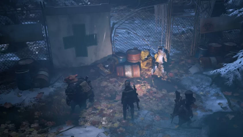 Герои игры Mutant Year Zero: Road to Eden обсуждают планы