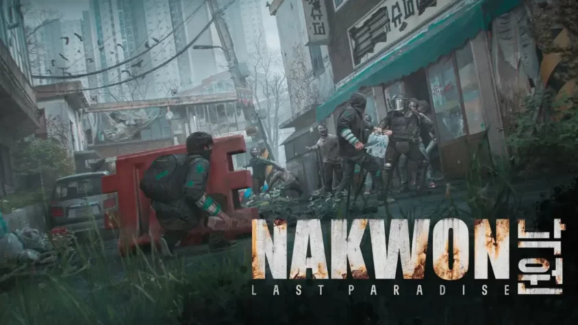 Nakwon: Last Paradise - Обложка Обложка игры Nakwon: Last Paradise, постапокалиптический мир и зараженные