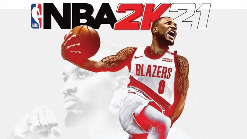 Обложка игры NBA 2K21 с Дэймоном Лиллардом