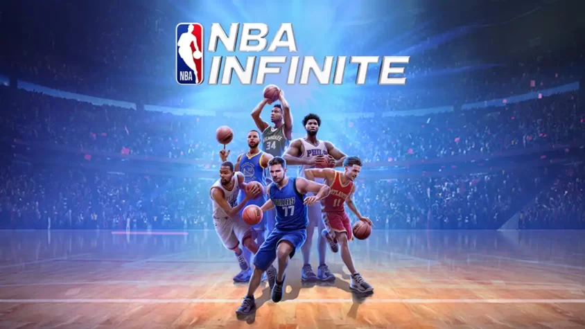 Обложка игры NBA Infinite с главными звездами баскетбола