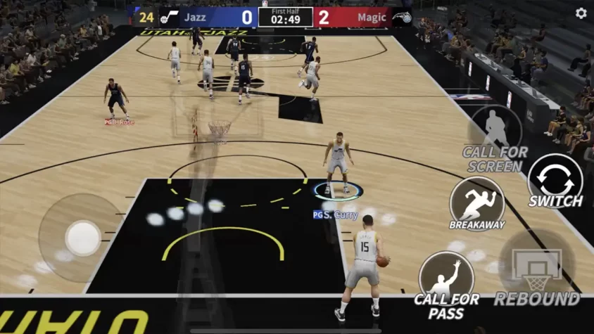 Геймплей игры NBA Infinite с игровым моментом