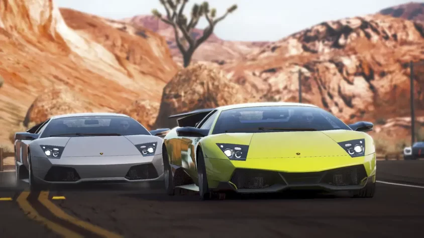 Гонки на Lamborghini и Corvette в Need for Speed: Hot Pursuit