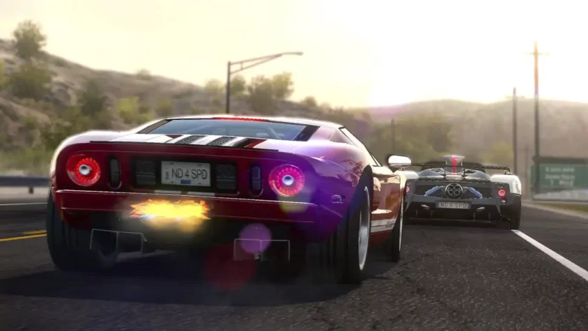 Гонка с полицейскими на Bugatti в Need for Speed: Hot Pursuit