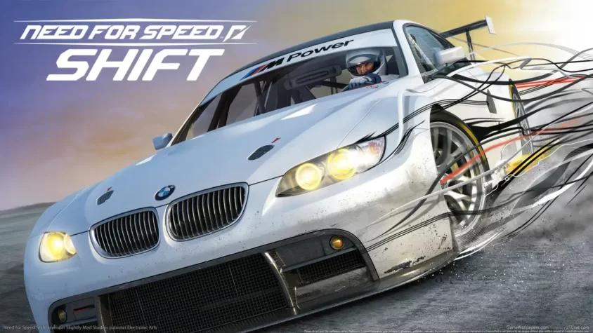 Need for Speed: Shift – Обложка Обложка игры Need for Speed: Shift с BMW в главной роли