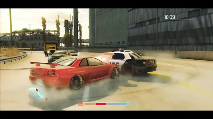 Погоня за машиной с полицейским в Need for Speed: Undercover