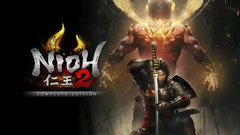 Nioh 2: Полное издание Обложка игры Nioh 2, сражение с демоном в японском стиле