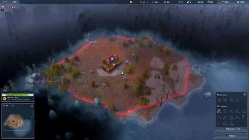 Новый участок для освоения в Northgard