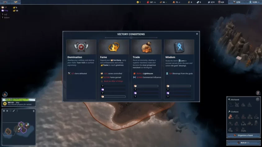 Условия победы в Northgard