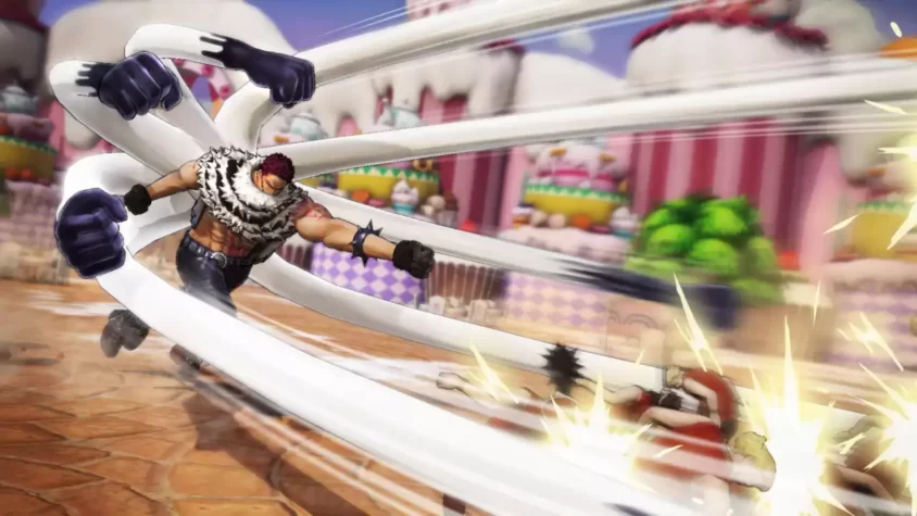 Луффи использует свои силы в One Piece: Pirate Warriors 4