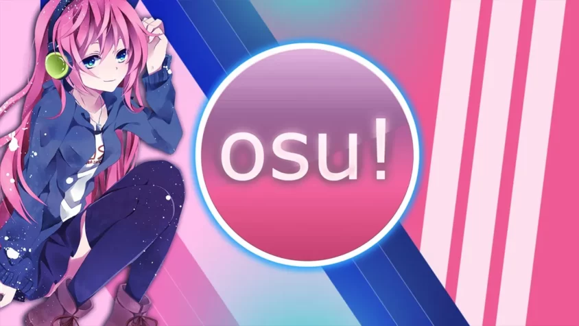 Освежите свои навыки с Osu! Оформление игры Osu! с персонажем в наушниках