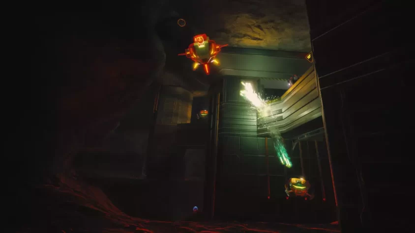 Бой в шахтах игры Overload