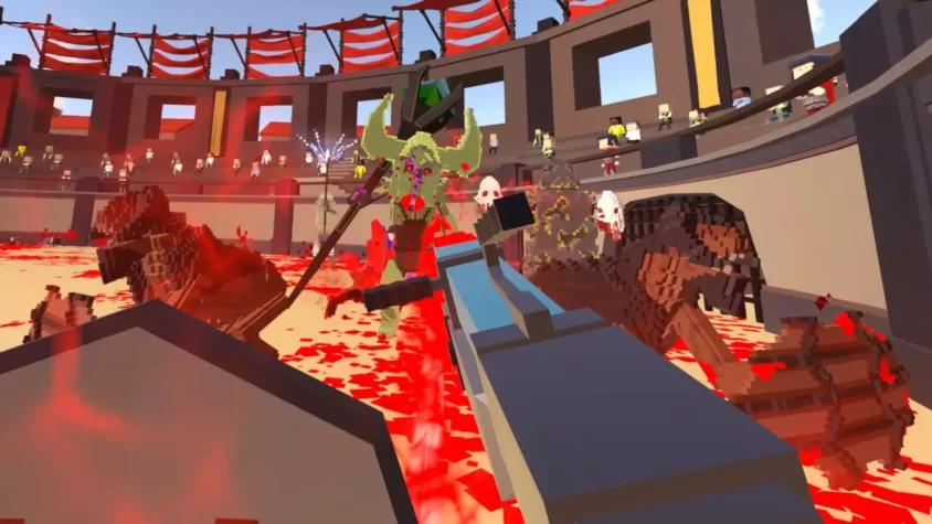 Использование смертоносного оружия в ходе боя в Paint the Town Red VR