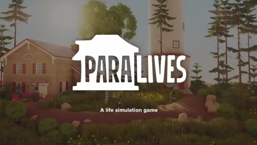Paralives - Жизнь, как она есть Обложка игры Paralives, демонстрирующая жилой район и дома