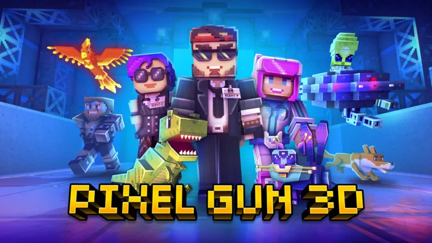 Pixel Gun 3D - Обложка игры Покрытие игры Pixel Gun 3D