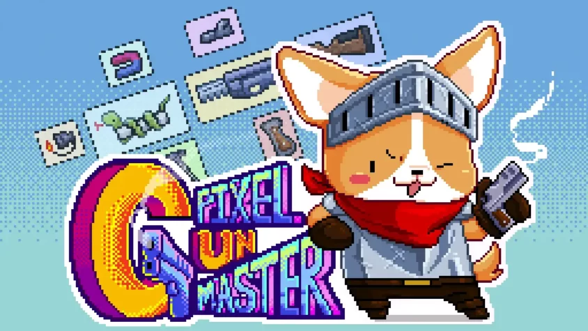 Обложка игры Pixel Gun Master Обложка игры Pixel Gun Master, корги в броне с пистолетом