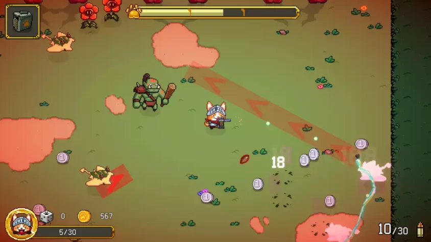 Сражение с врагами в Pixel Gun Master