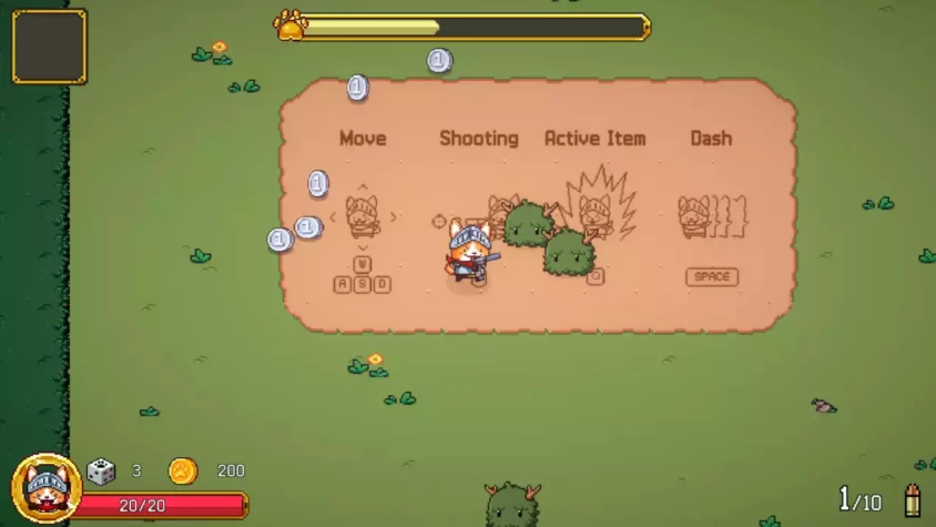 Меню с управлением в Pixel Gun Master