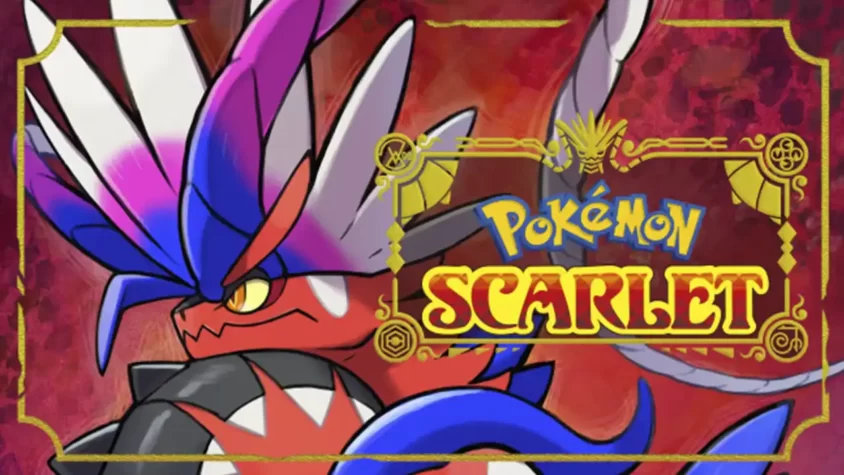 Покемон Scarlet — титульный экран игры