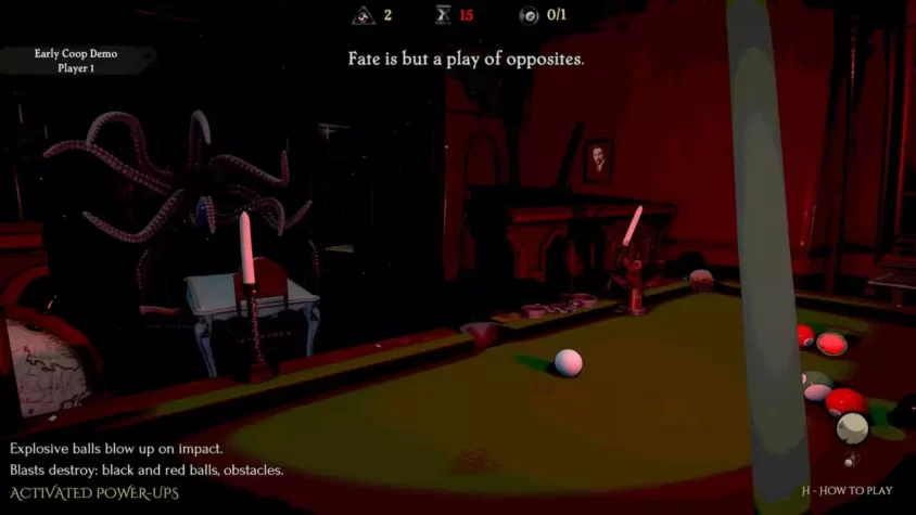 Геймплей Pool of Madness, игрок 1