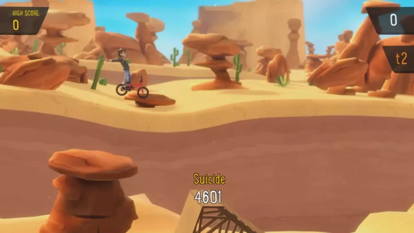 Игровой процесс в Pumped BMX+