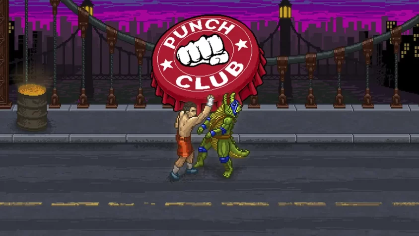 Punch Club - Обложка игры Обложка игры Punch Club, где главный персонаж сражается с противником