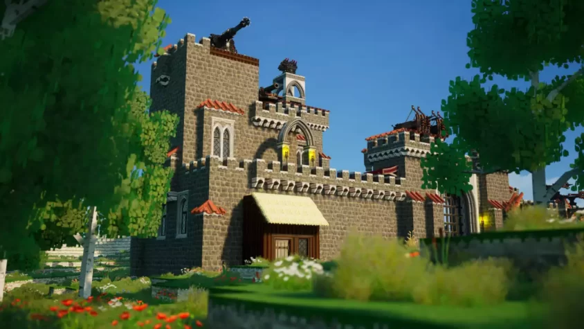 Замок в игре QubiQuest: Castle Craft