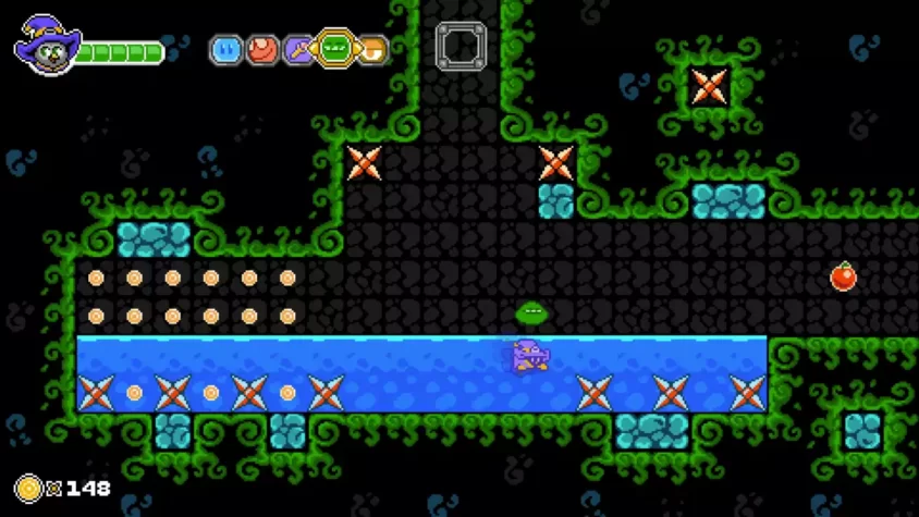Геймплей игры Ravva and the Phantom Library с водными препятствиями