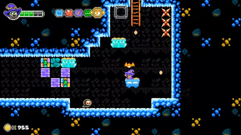 Геймплей игры Ravva and the Phantom Library в ледяной зоне