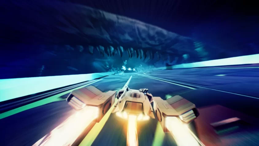 Гонка по космическому туннелю в Redout