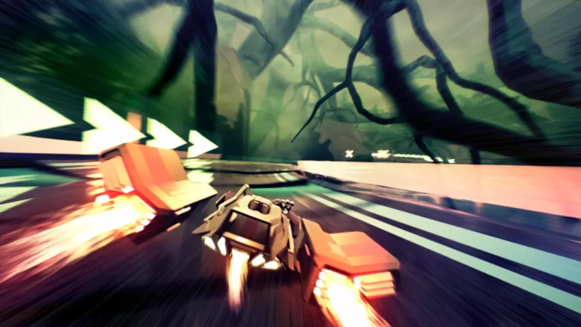 Гонка через загадочный лес в Redout