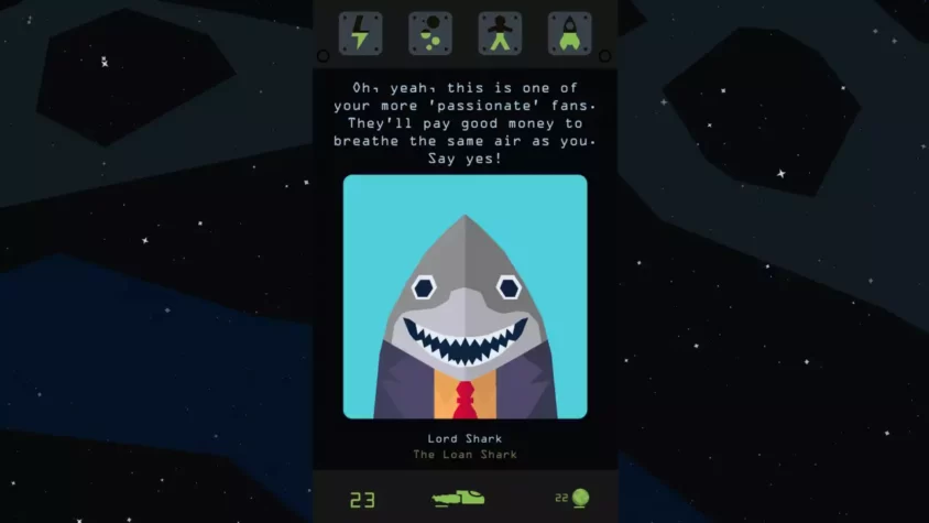 Персонаж Lord Shark, акулоподобный кредитор