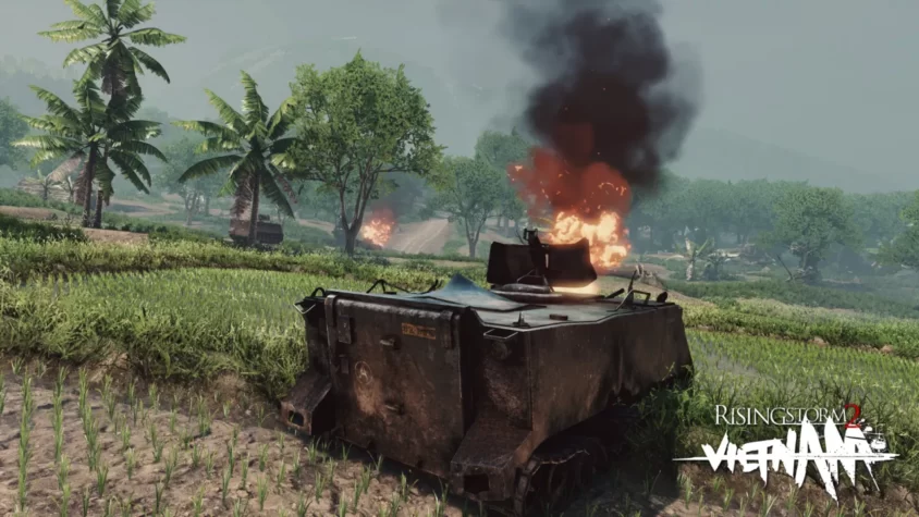 Разрушенный транспорт в Rising Storm 2: Vietnam