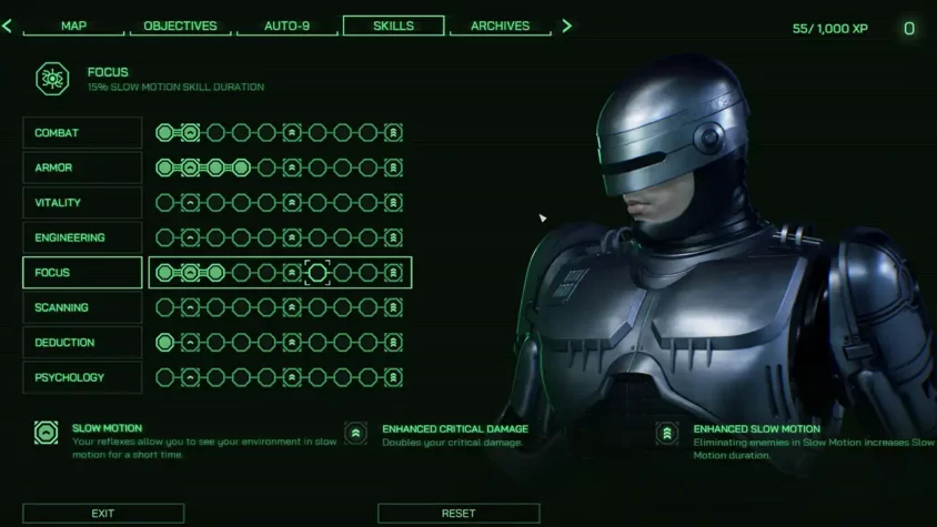 Геймплей RoboCop: Rogue City с разрушением в офисе