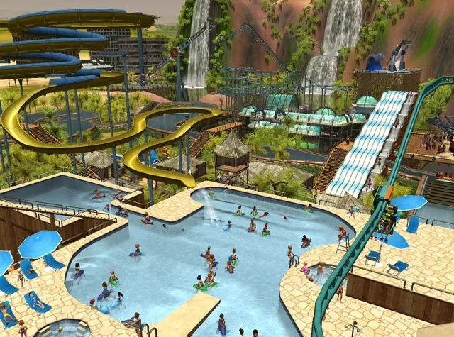 Аквапарк в RollerCoaster Tycoon 3