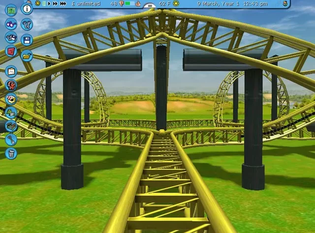 Строительство аттракциона в RollerCoaster Tycoon 3