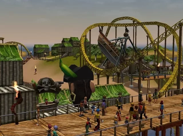 Пиратская тематика в RollerCoaster Tycoon 3