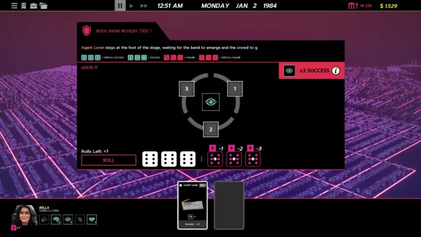 Механизм в игре Rough Justice: '84